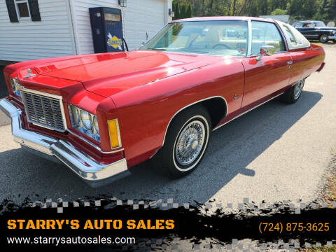 1975 Chevrolet Impala for sale at STARRY'S AUTO SALES in New Alexandria PA