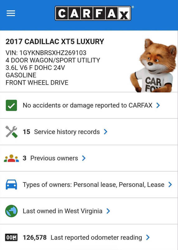 2017 Cadillac XT5 Luxury