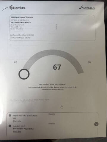 2016 Ford Escape Titanium