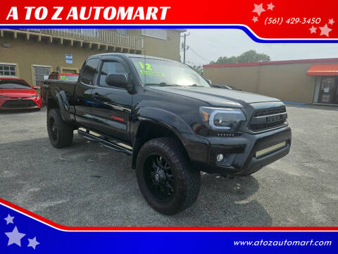 2012 Toyota Tacoma for sale at A TO Z  AUTOMART in West Palm Beach FL