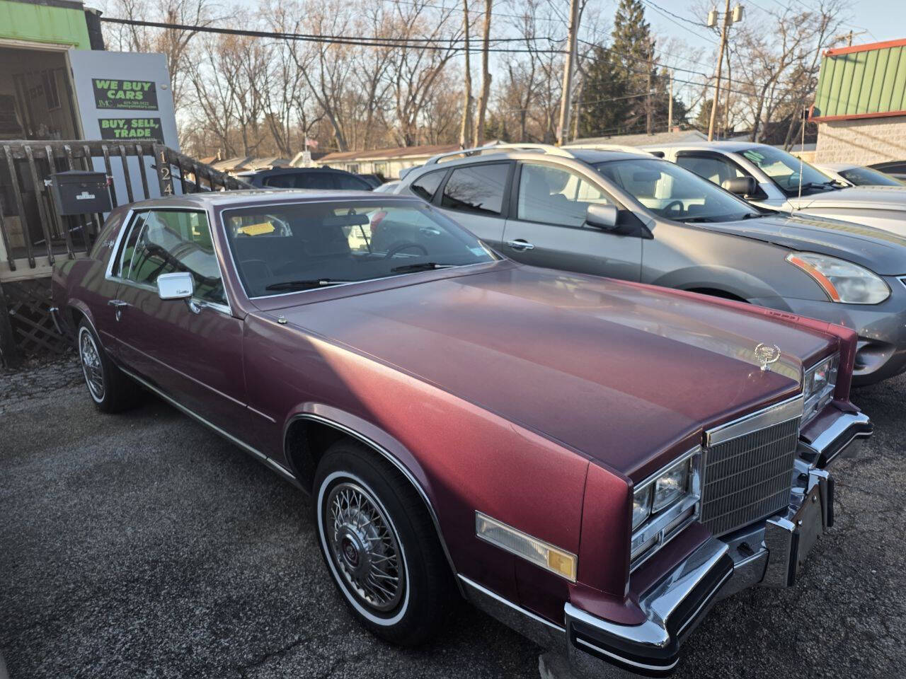 MAROON 1985 Cadillac Eldorado Base 2dr Coupe 1