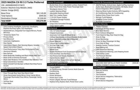 2025 Mazda CX-90 3.3 Turbo Preferred