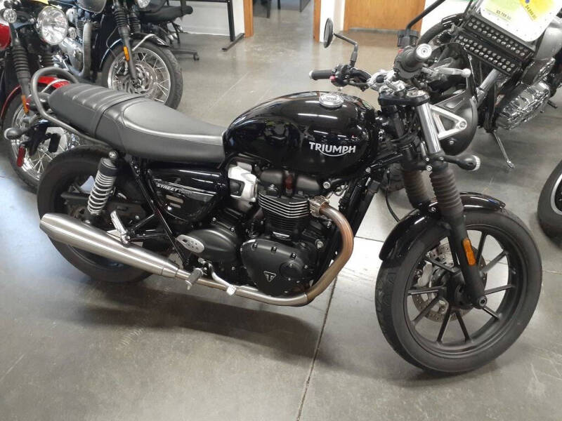 2022 Triumph Speed Twin Jet Black for sale at Road Track and Trail in Big Bend WI