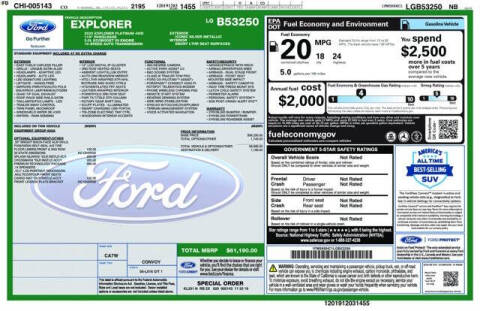 2020 Ford Explorer Platinum