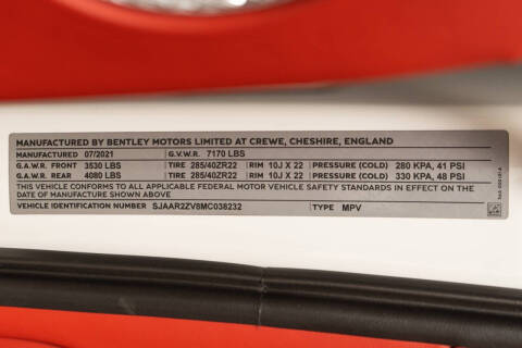 2021 Bentley Bentayga Speed