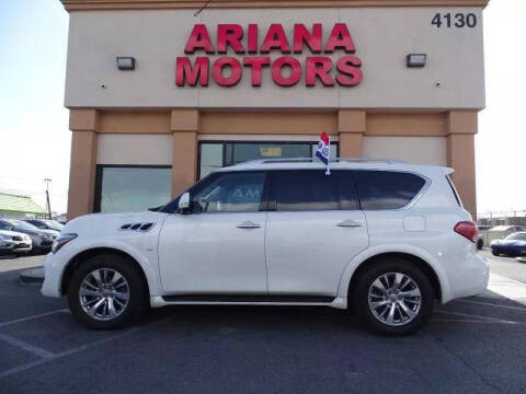 2016 Infiniti QX80 for sale at Ariana Motors in Las Vegas NV