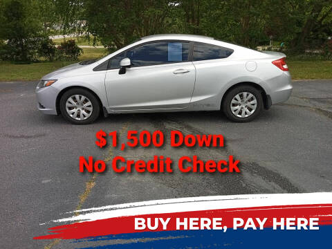 2012 Honda Civic for sale at BP Auto Finders in Durham NC