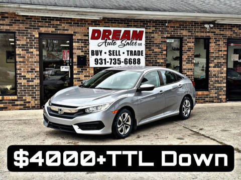 2016 Honda Civic for sale at Dream Auto Sales LLC in Shelbyville TN