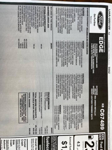 2019 Ford Edge Titanium