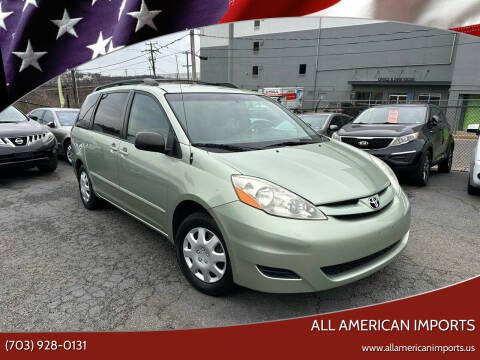2006 Toyota Sienna for sale at All American Imports in Alexandria VA