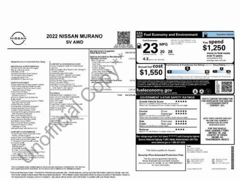2022 Nissan Murano SV