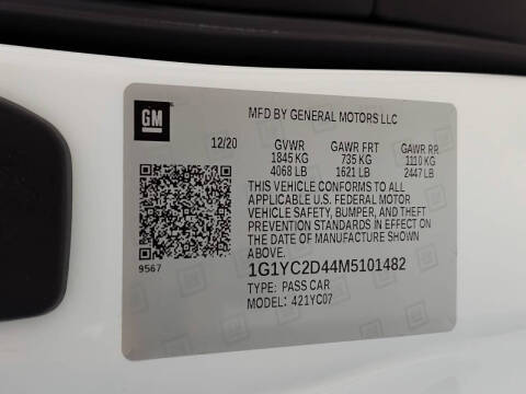 2021 Chevrolet Corvette Stingray