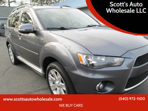 2011 Mitsubishi Outlander for sale at Scott's Auto Wholesale LLC in Locust Grove VA