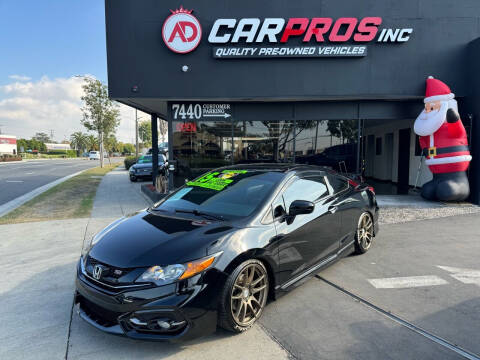2015 Honda Civic for sale at AD CarPros, Inc. in Downey CA