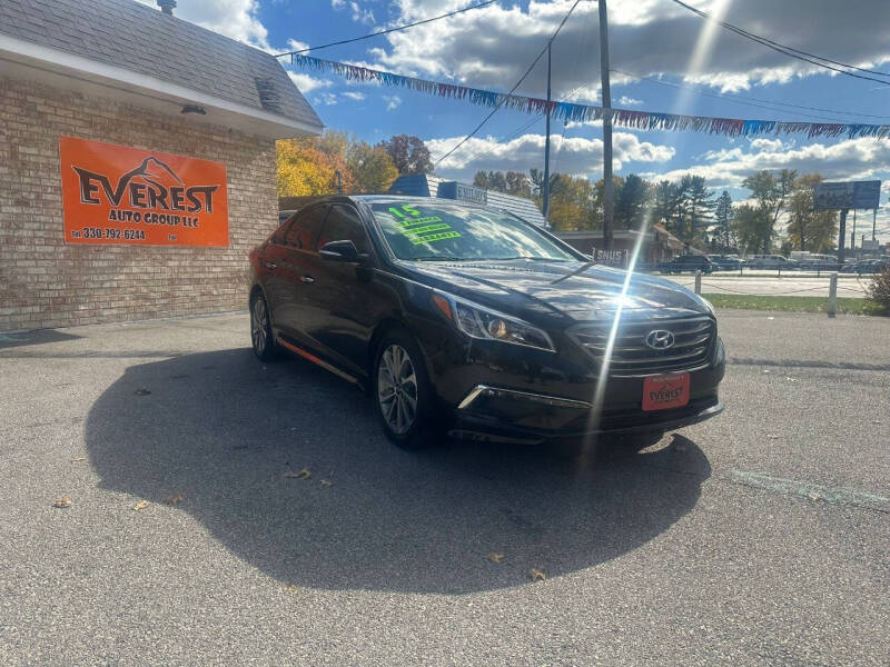 Used 2015 Hyundai Sonata Sport with VIN 5NPE34AFXFH223956 for sale in Austintown, OH