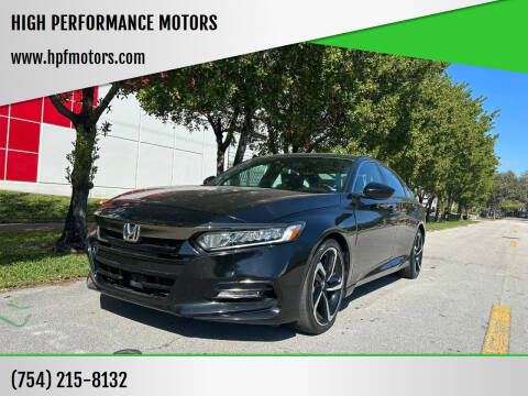 2020 Honda Accord for sale at HIGH PERFORMANCE MOTORS in Hollywood FL