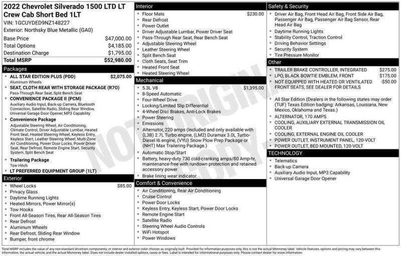 2022 Chevrolet Silverado 1500 Limited