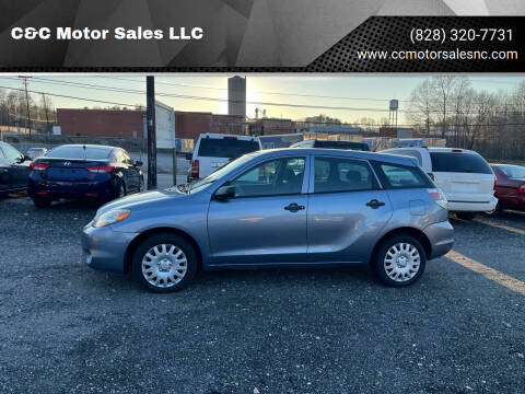 2005 Toyota Matrix for sale at C&C Motor Sales LLC in Hudson NC