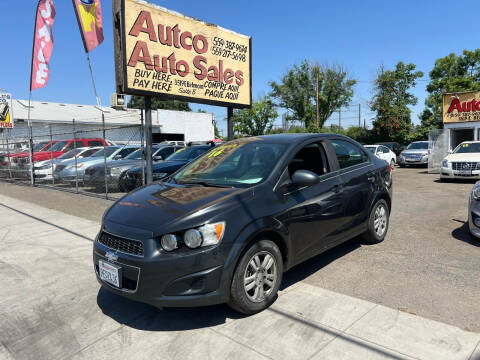 2016 Chevrolet Sonic for sale at AUTCO AUTO SALES in Fresno CA