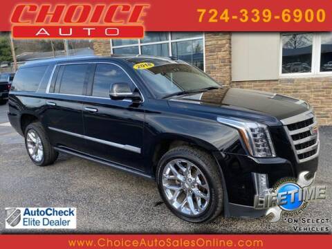 2018 Cadillac Escalade ESV for sale at CHOICE AUTO SALES in Murrysville PA