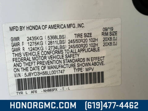 2020 Acura MDX w/Tech