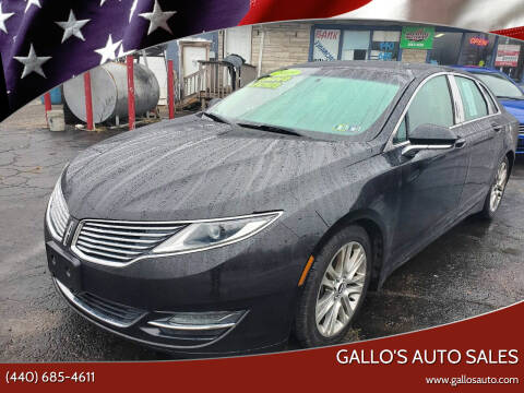2015 Lincoln MKZ for sale at Gallo's Auto Sales in North Bloomfield OH