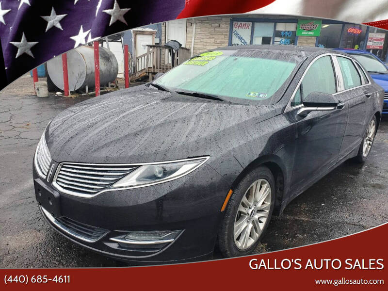 2015 Lincoln MKZ for sale at Gallo's Auto Sales in North Bloomfield OH