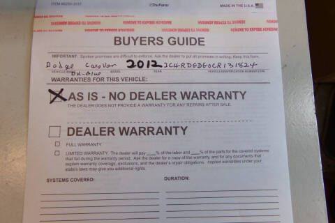 2012 Dodge Grand Caravan Crew