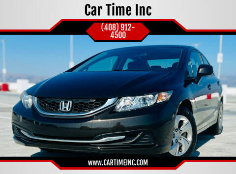 2013 Honda Civic for sale at Car Time Inc in San Jose CA