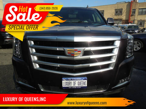 2016 Cadillac Escalade ESV for sale at LUXURY OF QUEENS,INC in Long Island City NY