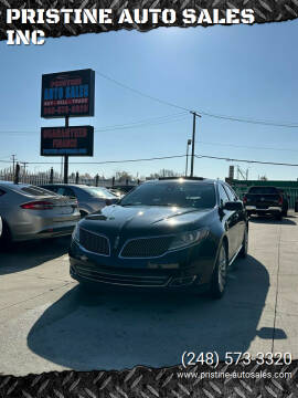 2013 Lincoln MKS for sale at PRISTINE AUTO SALES INC in Pontiac MI