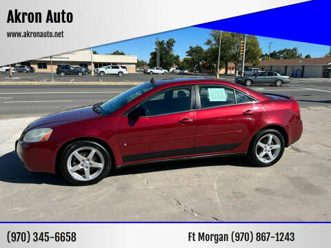 2009 Pontiac G6 for sale at Akron Auto in Akron CO