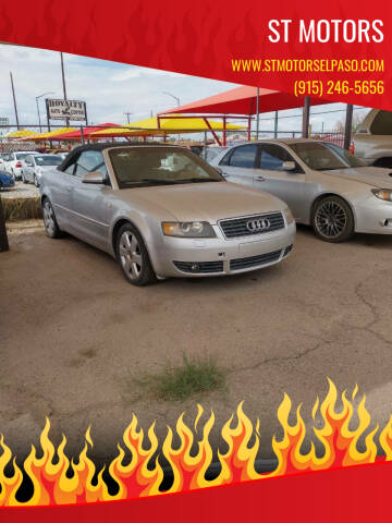 2003 Audi A4 for sale at ST Motors in El Paso TX