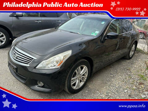 2013 Infiniti G37 Sedan for sale at Philadelphia Public Auto Auction in Philadelphia PA