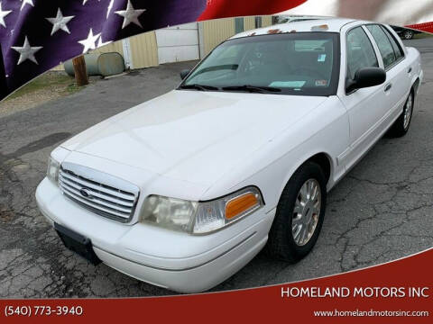 2004 Ford Crown Victoria for sale at Homeland Motors INC in Winchester VA