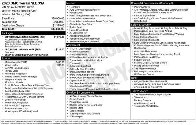 2023 GMC Terrain SLE