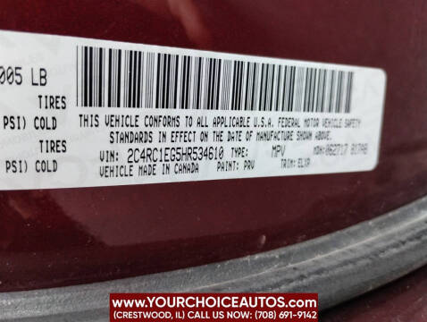 2017 Chrysler Pacifica Touring-L Plus