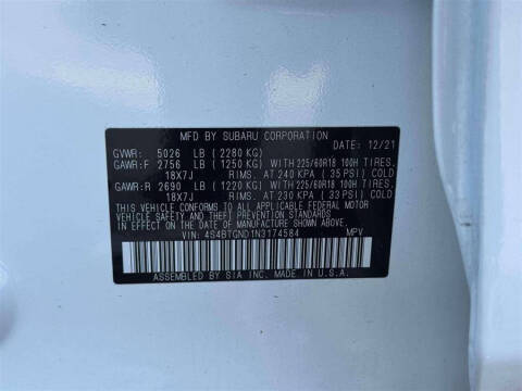 2022 Subaru Outback Limited XT