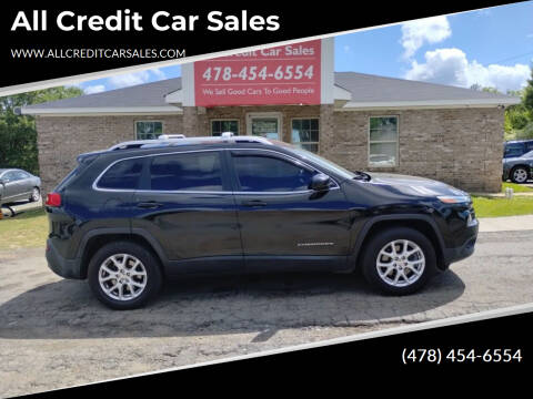 2015 Jeep Cherokee for sale at All Credit Car Sales in Milledgeville GA