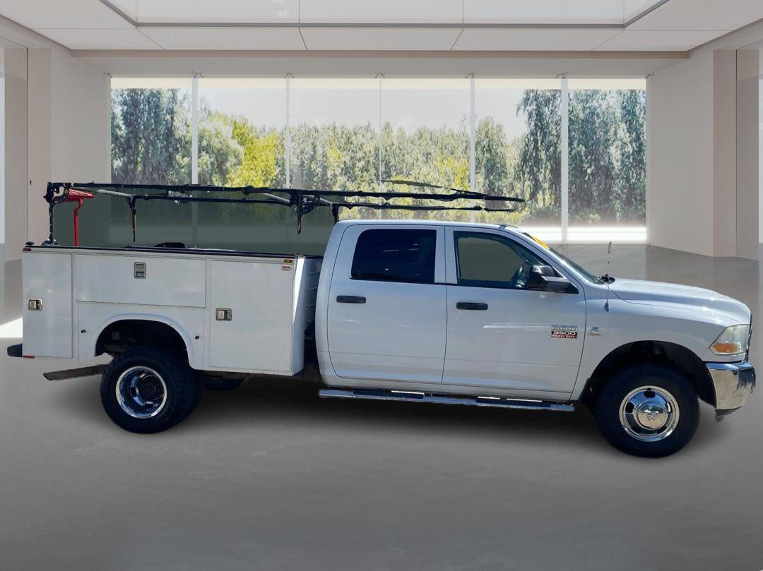 White 2012 Ram 3500 ST 4x4 ST 4dr Crew Cab 8 ft. LB DRW Pickup 2