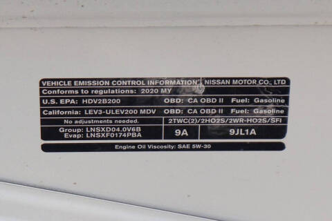 2020 Nissan NV 1500 SV