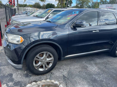2013 Dodge Durango for sale at America Auto Wholesale Inc in Miami FL