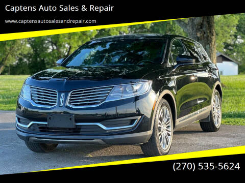2016 Lincoln MKX for sale at Captens Auto Sales & Repair in Bowling Green KY