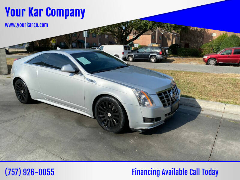2012 Cadillac CTS for sale at Your Kar Company in Norfolk VA