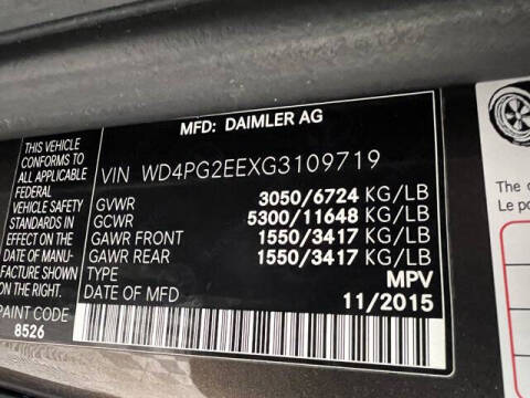 2016 Mercedes-Benz Metris Passenger