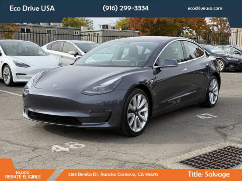 2018 Tesla Model 3 for sale at Eco Drive USA in Rancho Cordova CA