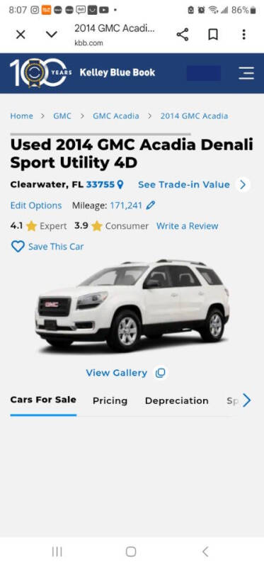 2014 GMC Acadia Denali