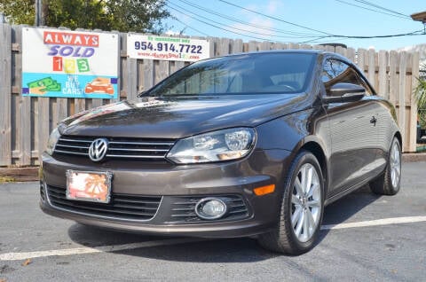 2012 Volkswagen Eos for sale at ALWAYSSOLD123 INC in Fort Lauderdale FL