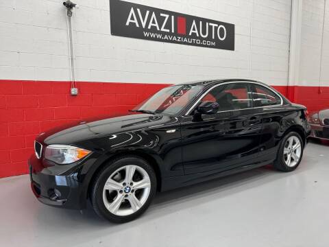 2013 BMW 1 Series for sale at AVAZI AUTO GROUP LLC in Gaithersburg MD