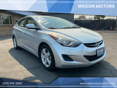 2013 Hyundai Elantra for sale at WILSON MOTORS in Stockton CA